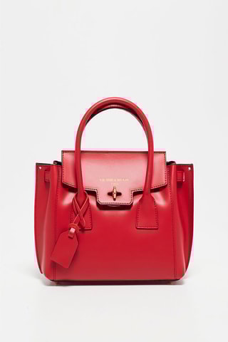 Mala de couro Jany - Vermelho