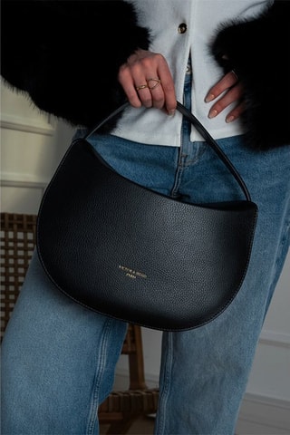 Sac à main en cuir Alexa - Noir