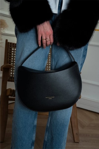 Sac à main en cuir Alexa - Noir