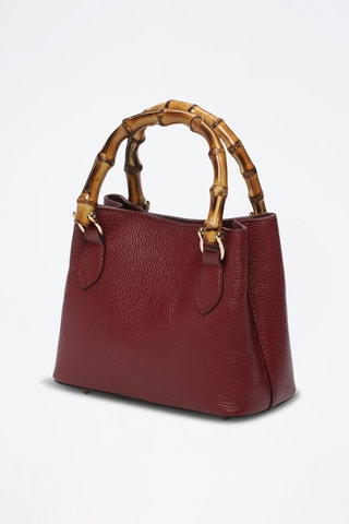 Sac à main en cuir Mini Assia - Violet