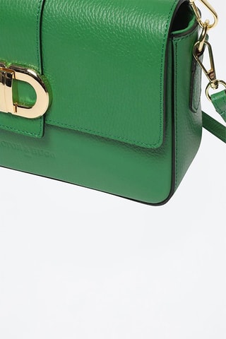 Sac porté épaule en cuir - Vert