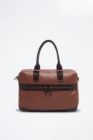 Porte-documents en cuir Sandro - Marron