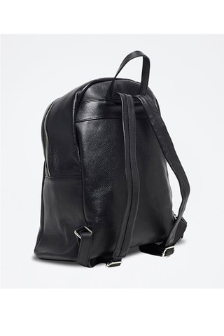 Sac à dos en cuir Lou - Noir