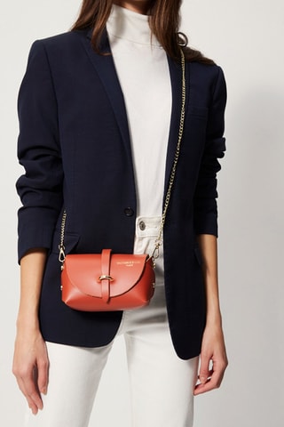 Sac bandoulière en cuir Zephyr - Orange