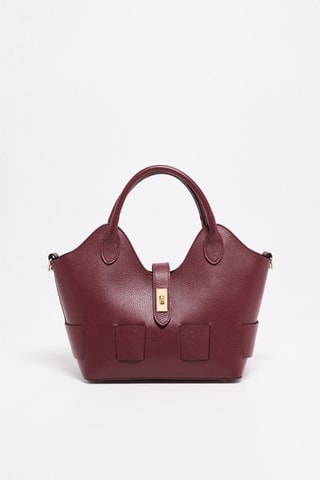 Mala de couro Soho - Vermelho
