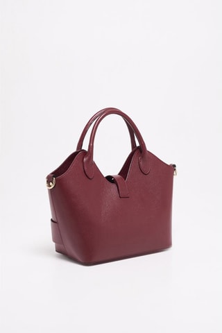 Mala de couro Soho - Vermelho