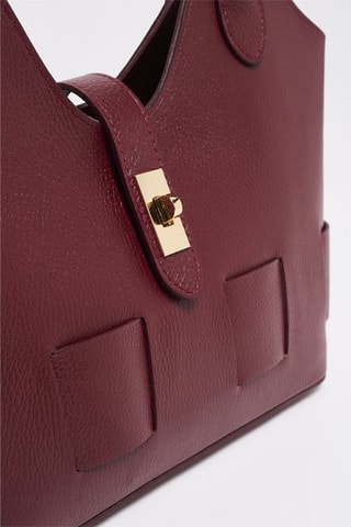 Mala de couro Soho - Vermelho
