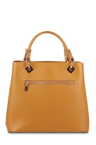 Sac à main en cuir Flamme - Marron