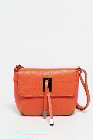 Sac bandoulière en cuir Joyce - Orange