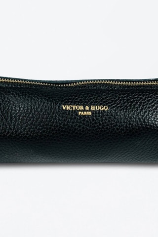 Trousse en cuir Laya - Noir