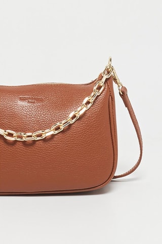 Sac bandoulière en cuir Mini - Marron