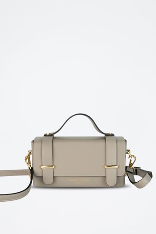 Sac bandoulière en cuir Boho - Taupe