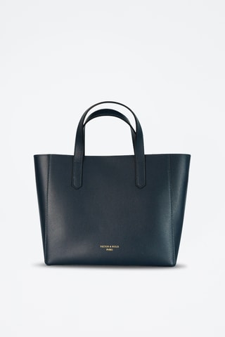 Sac à main en cuir Opale - Bleu marine