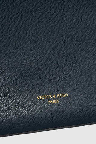 Sac à main en cuir Opale - Bleu marine