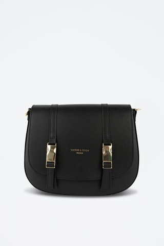 Sac bandoulière en cuir Ruth - Noir