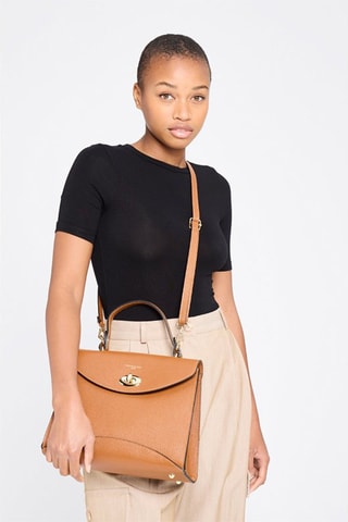 Sac à main en cuir Winy - Marron