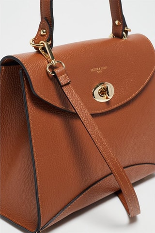 Sac à main en cuir Winy - Marron