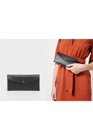 Compagnon en cuir Yura - Noir