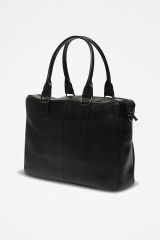 Porte-documents en cuir Donatello - Noir