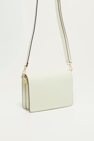 Sac bandoulière en cuir Chanon - Blanc