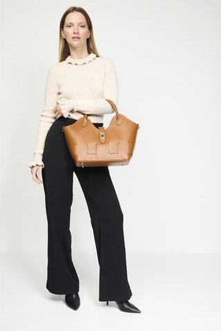 Sac à main en cuir Soho - Marron