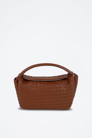 Mala de couro  - Castanho