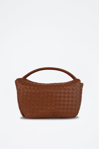 Mala de couro  - Castanho