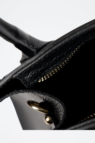 Mala de couro  - Preto