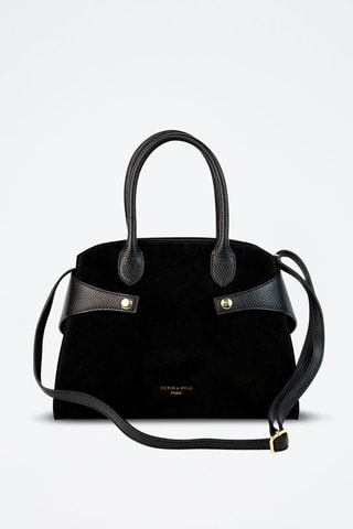 Mala de couro Luz  - Preto