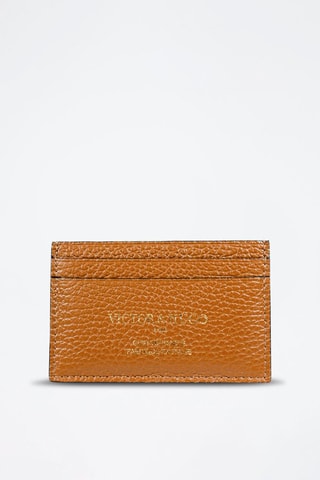 Porte-cartes en cuir Ania - Marron