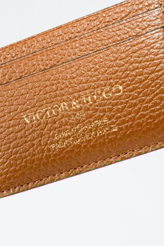 Porte-cartes en cuir Ania - Marron