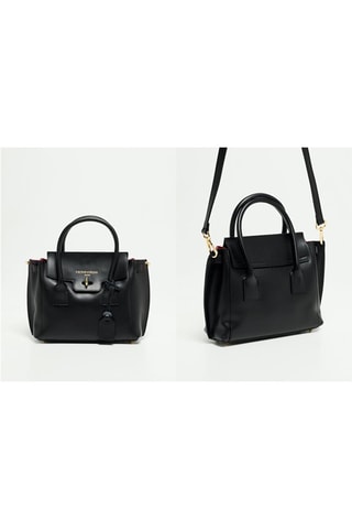 Sac à main en cuir Set Jeny - Noir