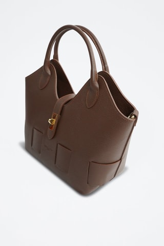 Mala de couro - Castanho