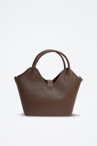 Mala de couro - Castanho