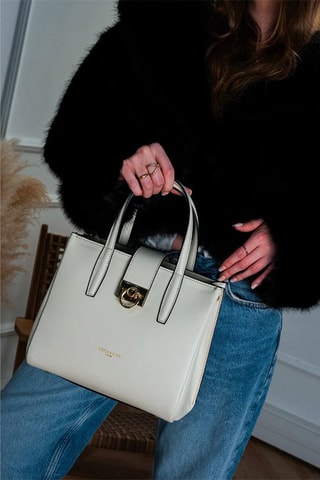 Sac à main en cuir Frida - Blanc