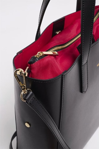 Mala shopper em couro Bold - Preto