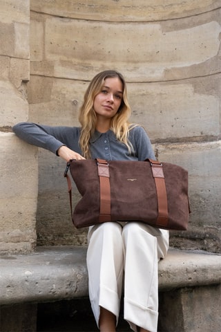 Cabas en cuir - Marron