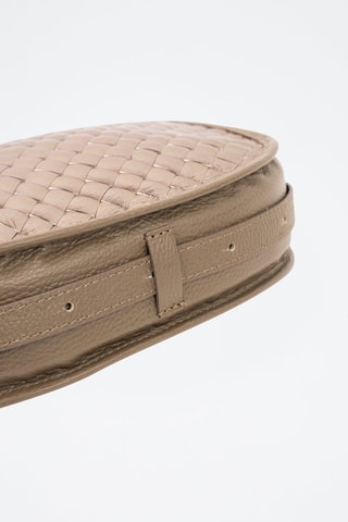 Mala de couro Leana - Bronze - Castanho