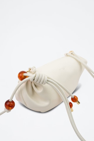 Mala de ombro em couro Aina  - Branco