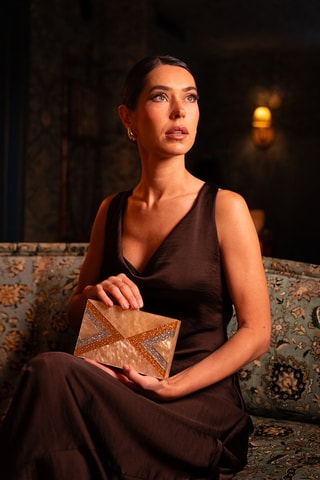 Mala a tiracolo Crysta  - Branco