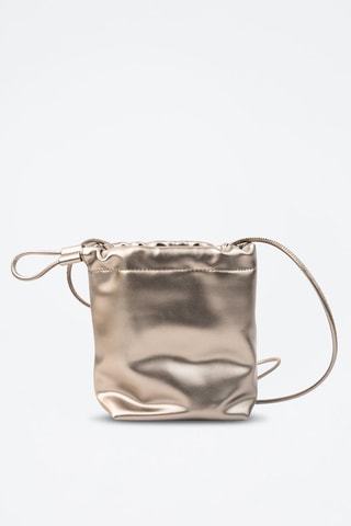 Mala bucket em couro Elva  - Castanho