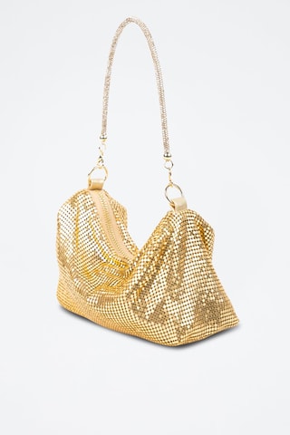 Mala de ombro com lantejoulas Sima  - Dourado