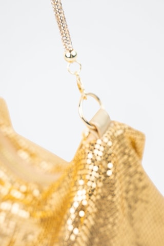 Mala de ombro com lantejoulas Sima  - Dourado