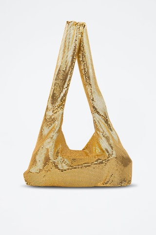 Mala de ombro com lantejoulas Vika  - Dourado