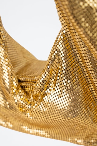 Mala de ombro com lantejoulas Vika  - Dourado