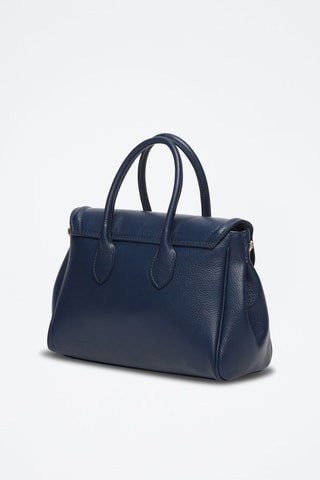 Mala em couro Bagatelle  - Azul-marinho