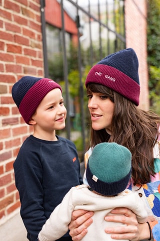 Bonnet en laine - Bleu - Enfant