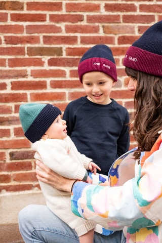 Bonnet en laine - Bleu - Enfant
