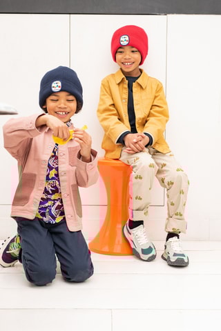 Bonnet en coton biologique - Rouge - Enfant