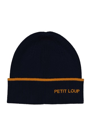 Bonnet en coton biologique - Bleu - Enfant